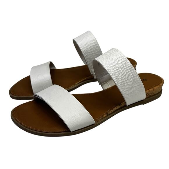 Style & Co Elliee Flat Cushioned slide sandals white - 5.5 - Picture 2 of 12